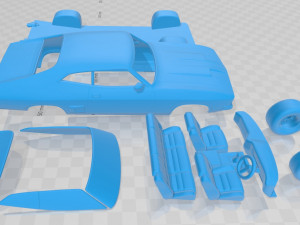 falcon gt coupe 1973 printable car Modèles 3D en vedette
