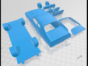falcon gt coupe 1973 printable car Modèles 3D en vedette