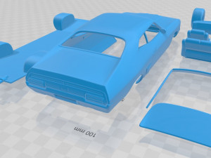 falcon gt coupe 1973 printable car Modèles 3D en vedette