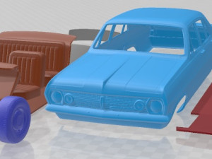 Holden HR Premier 1966 Printable Car 3D प्रिंट मॉडल