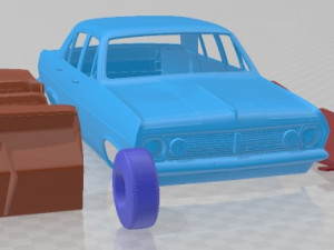 Holden HR Premier 1966 Printable Car 3D-Druckmodell