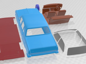 Holden HR Premier 1966 Printable Car 3D-Druckmodell
