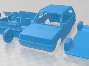 fiat panda 30 1980 coche imprimible Modelo de impresión 3D