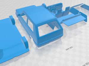 fiat panda 30 1980 printable car 3D प्रिंट मॉडल