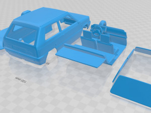 fiat panda 30 1980 printable car 3D प्रिंट मॉडल