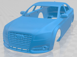 audi s8 2014 printable body car Modèles 3D en vedette