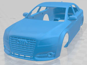 audi s8 2014 printable body car 3D Print Model