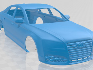audi s8 2014 printable body car Modelo de Impressão 3D