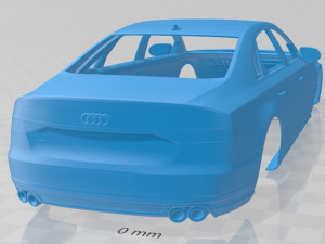 audi s8 2014 printable body car Modelo de Impressão 3D