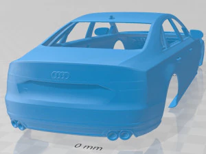 audi s8 2014 printable body car 3D Print Model