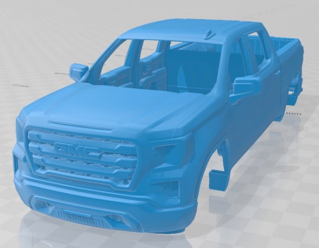 gmc sierra crew elevation 1500 2020 printable body car Model do druku 3D .c4d .max .obj .3ds .fbx .stl .blend
