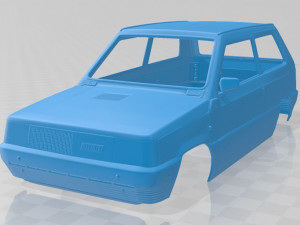 fiat panda 30 1980 printable body car 3D Print Model
