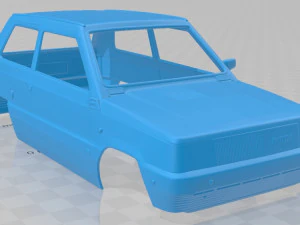 fiat panda 30 1980 printable body car 3D Print Model