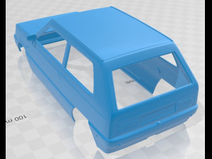fiat panda 30 1980 printable body car 3D Принт Модель