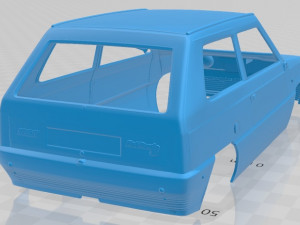 fiat panda 30 1980 printable body car 3D Принт Модель