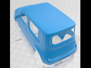 nissan cube 2010 printable body car 3D Baskı Modeli