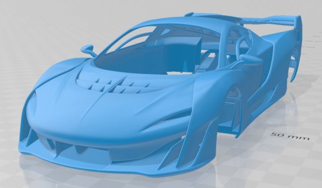 mclaren sabre 2021 printable body car Model do druku 3D .c4d .max .obj .3ds .fbx .stl .blend 