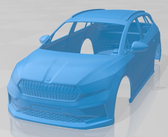skoda enyaq iv printable body car Modelo de Impressão 3D .c4d .max .obj .3ds .fbx .stl .blend 