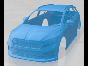 skoda enyaq iv printable body car 3Dプリントモデル