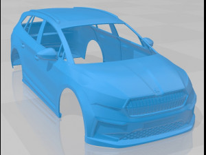 skoda enyaq iv printable body car Modelo de Impressão 3D