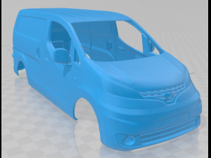 nissan nv200 2010 printable body van 3D प्रिंट मॉडल