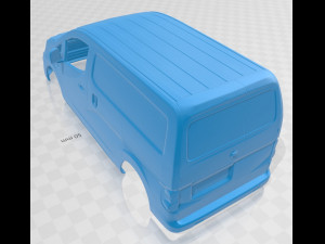 nissan nv200 2010 printable body van 3D प्रिंट मॉडल