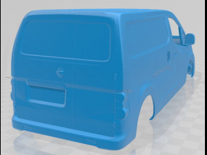 nissan nv200 2010 printable body van 3D प्रिंट मॉडल