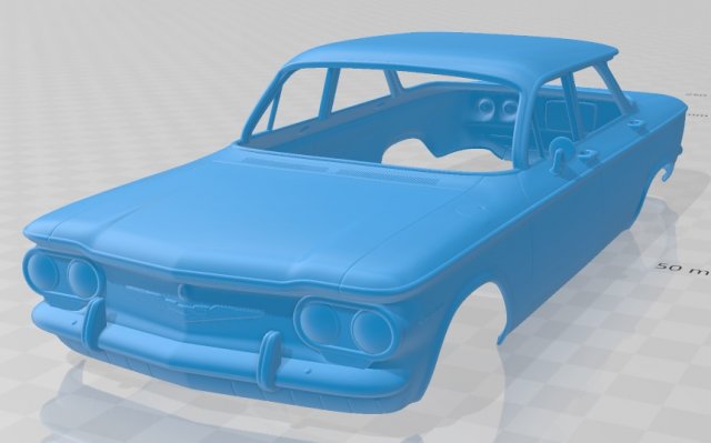 chevrolet corvair sedan 1960 printable body car 3D-Druckmodell .c4d .max .obj .3ds .fbx .stl .blend 