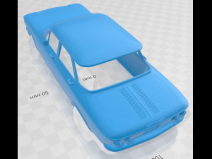 chevrolet corvair sedan 1960 printable body car 3D-Druckmodell