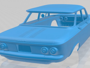 chevrolet corvair sedan 1960 printable body car 3D-Druckmodell