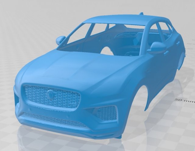 jaguar e pace r dynamic 2021 printable body car 3D Принт Модель .c4d .max .obj .3ds .fbx .stl .blend 