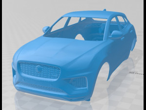 jaguar e pace r dynamic 2021 printable body car 3D Print Model