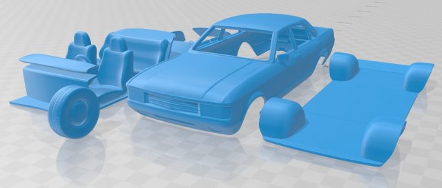 granada 1972 printable body car 3D 打印模型 .c4d .max .obj .3ds .fbx .stl .blend