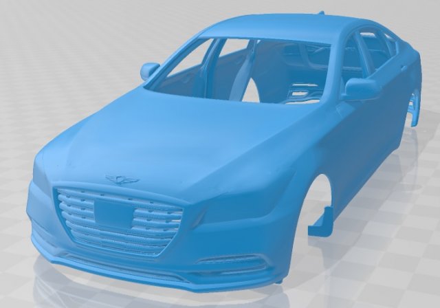 genesis g80 2020 printable body car Modelo de Impressão 3D .c4d .max .obj .3ds .fbx .stl .blend 