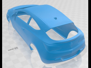 opel astra gtc 2012 printable body car 3D Print Model