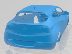 opel astra gtc 2012 printable body car 3D Print Model