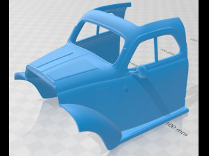 fiat 500 topolino 1936 printable car Modello di stampa 3D