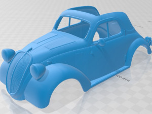 fiat 500 topolino 1936 printable car Modello di stampa 3D