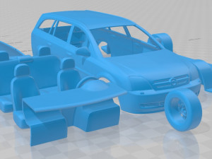 opel vectra caravan 2002 printable car Modelo de Impressão 3D