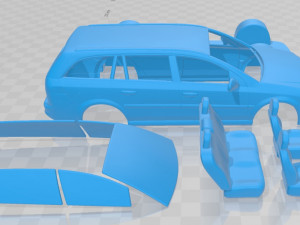 opel vectra caravan 2002 printable car Modelo de Impressão 3D