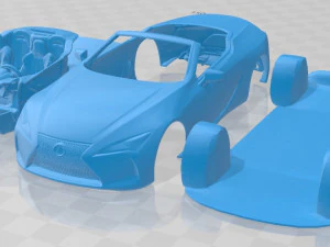 Lexus LC 500 cabriolet 2021 afdrukbare auto 3D printmodel