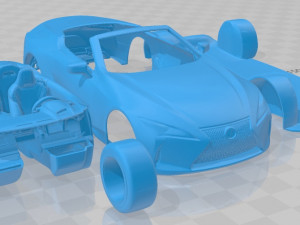 lexus lc 500 convertible 2021 printable car 3D-printmodel
