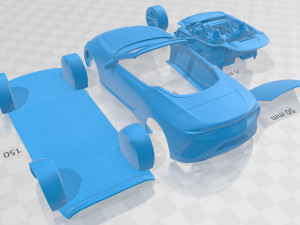 lexus lc 500 convertible 2021 printable car 3D-printmodel
