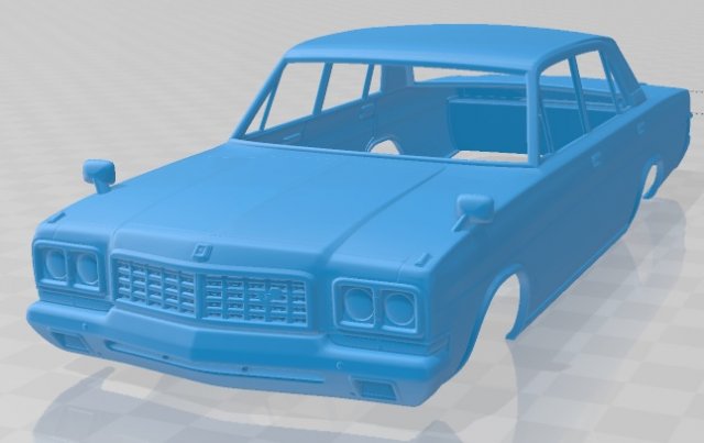 nissan president type d 1973 printable body car 3D Baskı Modeli .c4d .max .obj .3ds .fbx .stl .blend 