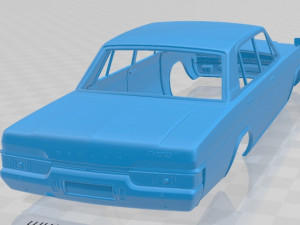 nissan president type d 1973 printable body car 3D Baskı Modeli