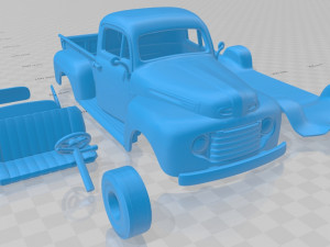 F 1 pickup 1948 printable van 3D 打印模型