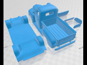 F 1 pickup 1948 printable van 3D Print Model