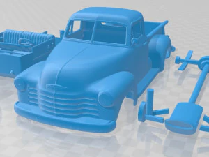 chevrolet pickup 1950 printable van 3D Print Model