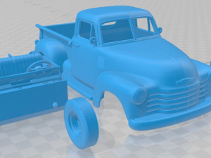 chevrolet pickup 1950 printable van Modelo de impresión 3D