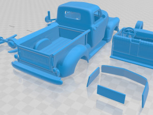 chevrolet pickup 1950 printable van Modelo de impresión 3D